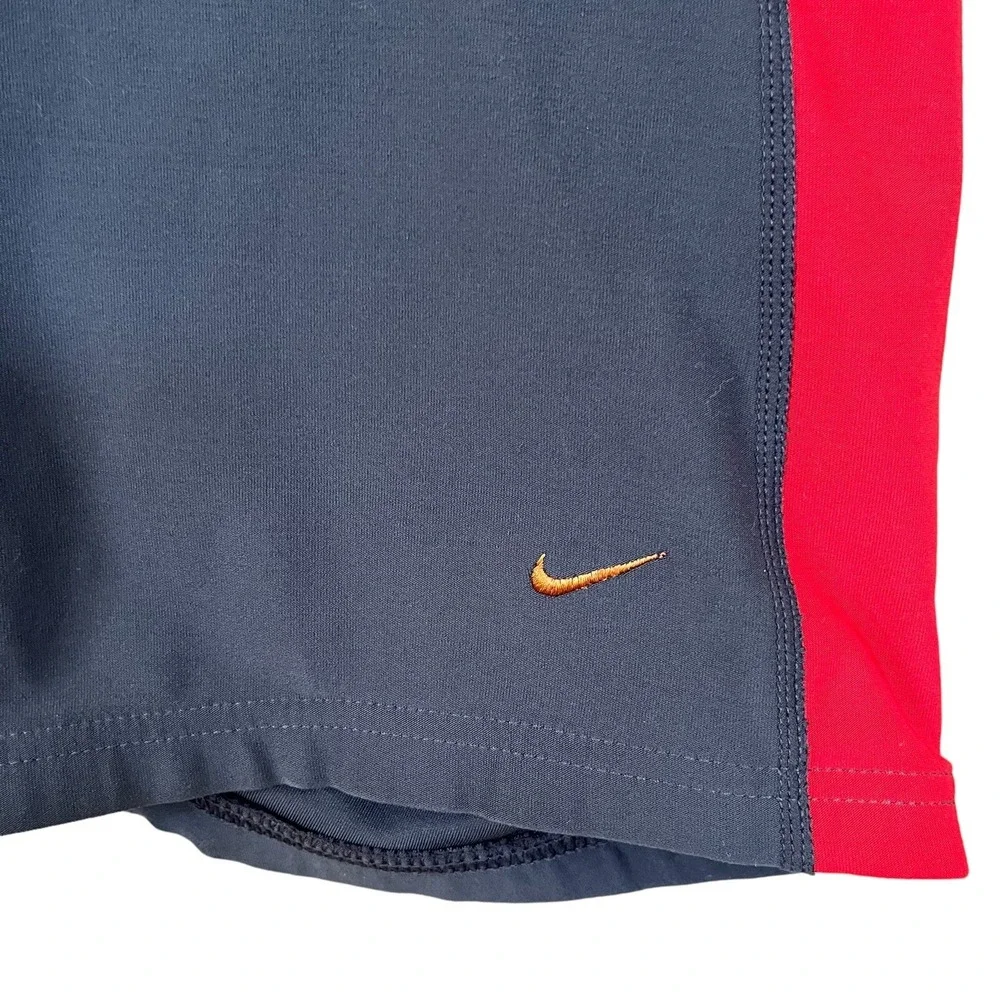 Nike Mens Active Workout Shorts XL Gray Orange Stretch Exercise Gym Training